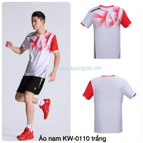 ÁO 0110 TRẮNG ĐỎ