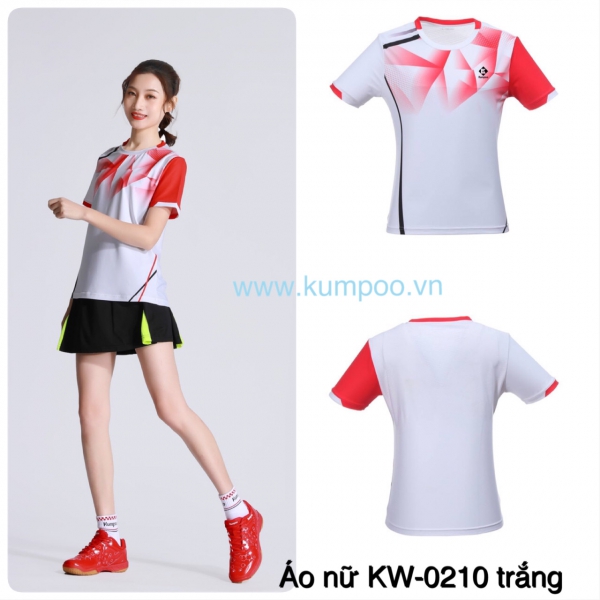 ÁO 0210 TRẮNG ĐỎ