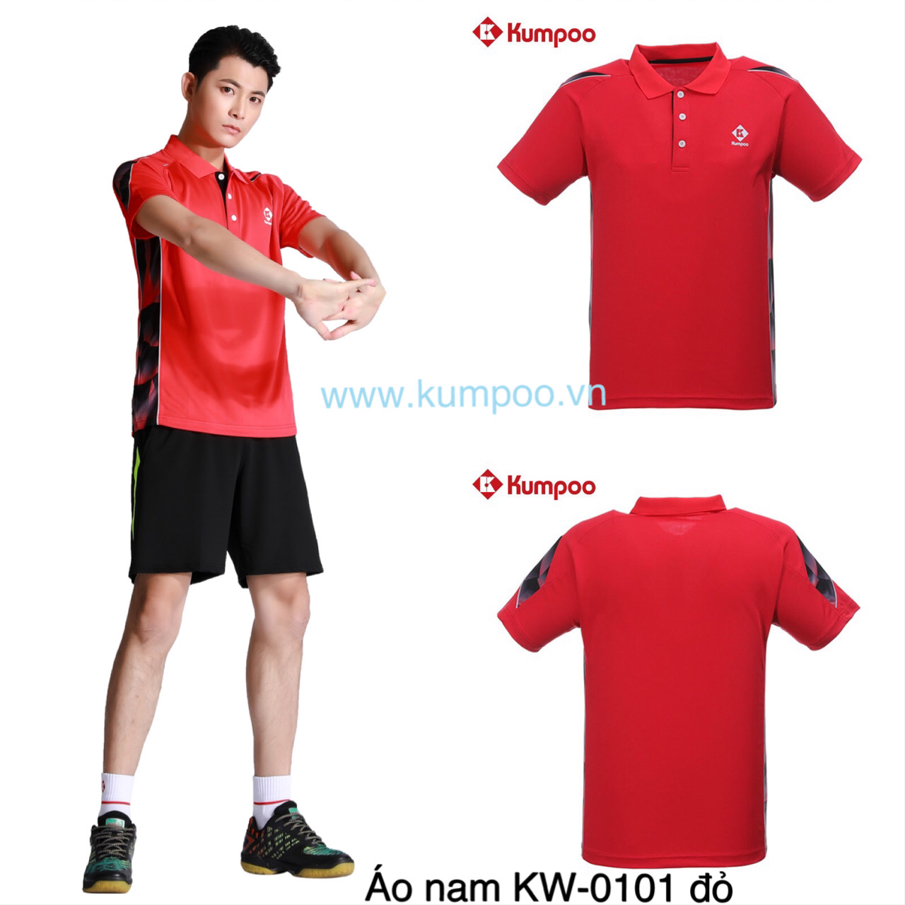 ÁO KW-0101 ĐỎ